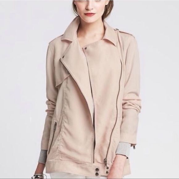 Banana Republic Draped Moto Jacket - Picture 1 of 4